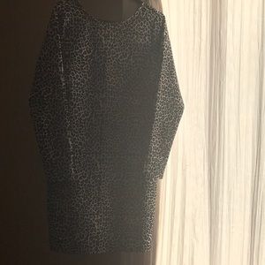 Kardashian Kollection leopard printed dress